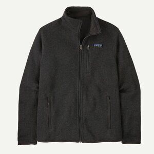 Patagonia New Better Sweater Fleece Jacket Full-Zip Men XL Black w/ Logo